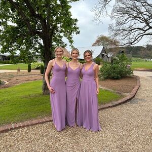 Wisteria Azazie bridesmaids dress